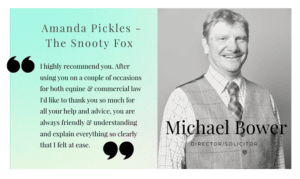 Testimonial for Michael Bower from the Snooty Fox
