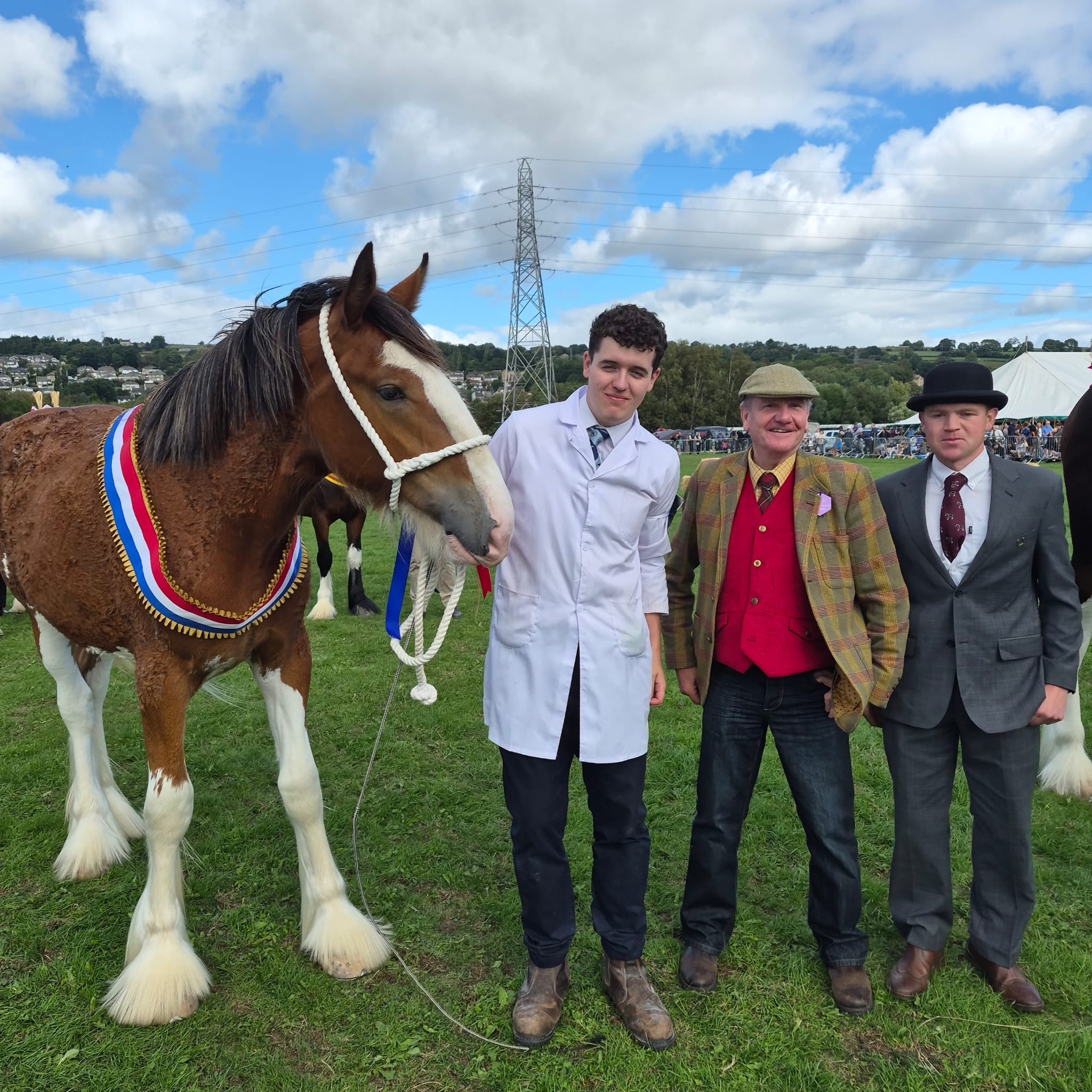 Michael Bower at the Keighley Show - Heavy Horse Foal Champion